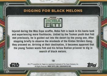 2022 Topps Star Wars: The Book of Boba Fett - Purple #18 Digging for Black Melons Back