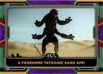 2022 Topps Star Wars: The Book of Boba Fett - Purple #19 A Fearsome Tatooine Sand Ape! Front