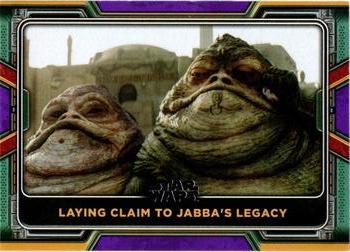 2022 Topps Star Wars: The Book of Boba Fett - Purple #26 Laying Claim to Jabba's Legacy Front