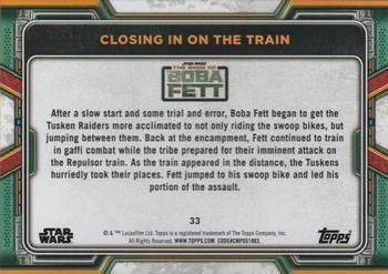 2022 Topps Star Wars: The Book of Boba Fett - Purple #33 Closing in on the Train Back
