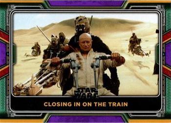 2022 Topps Star Wars: The Book of Boba Fett - Purple #33 Closing in on the Train Front
