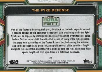 2022 Topps Star Wars: The Book of Boba Fett - Purple #34 The Pyke Defense Back
