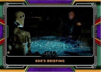 2022 Topps Star Wars: The Book of Boba Fett - Purple #41 8D8's Briefing Front
