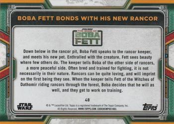 2022 Topps Star Wars: The Book of Boba Fett - Purple #48 Boba Fett Bonds with His New Rancor Back
