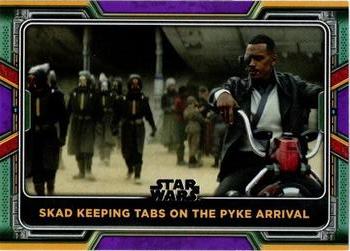 2022 Topps Star Wars: The Book of Boba Fett - Purple #51 Skad Keeping Tabs on the Pyke Arrival Front