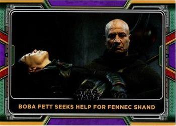 2022 Topps Star Wars: The Book of Boba Fett - Purple #52 Boba Fett Seeks Help for Fennec Shand Front