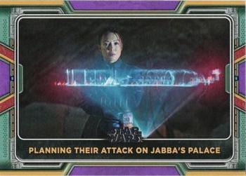 2022 Topps Star Wars: The Book of Boba Fett - Purple #55 Planning Their Attack on Jabba's Palace Front