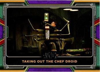 2022 Topps Star Wars: The Book of Boba Fett - Purple #56 Taking Out the Chef Droid Front