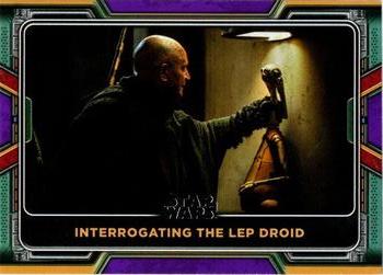 2022 Topps Star Wars: The Book of Boba Fett - Purple #58 Interrogating the LEP Droid Front