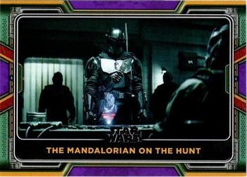 2022 Topps Star Wars: The Book of Boba Fett - Purple #63 The Mandalorian on the Hunt Front