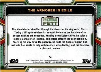 2022 Topps Star Wars: The Book of Boba Fett - Purple #64 The Armorer in Exile Back