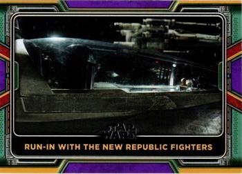 2022 Topps Star Wars: The Book of Boba Fett - Purple #71 Run-in with the New Republic Fighters Front
