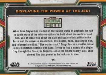 2022 Topps Star Wars: The Book of Boba Fett - Purple #75 Displaying the Power of the Jedi Back