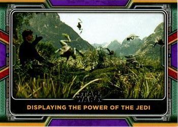 2022 Topps Star Wars: The Book of Boba Fett - Purple #75 Displaying the Power of the Jedi Front