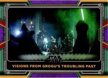 2022 Topps Star Wars: The Book of Boba Fett - Purple #76 Visions from Grogu's Troubling Past Front