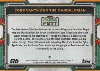 2022 Topps Star Wars: The Book of Boba Fett - Purple #83 Cobb Vanth and the Mandalorian Back