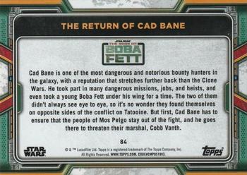 2022 Topps Star Wars: The Book of Boba Fett - Purple #84 The Return of Cad Bane Back
