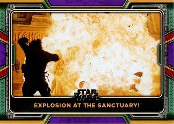 2022 Topps Star Wars: The Book of Boba Fett - Purple #85 Explosion at the Sanctuary! Front