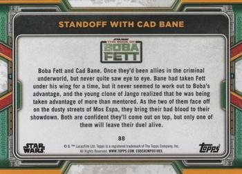 2022 Topps Star Wars: The Book of Boba Fett - Purple #88 Standoff with Cad Bane Back