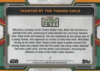 2022 Topps Star Wars: The Book of Boba Fett - Red #6 Taunted by the Tusken Child Back