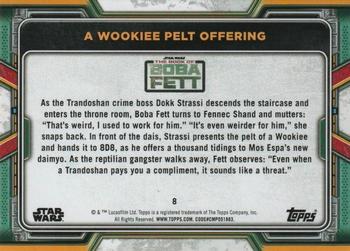 2022 Topps Star Wars: The Book of Boba Fett - Red #8 A Wookie Pelt Offering Back