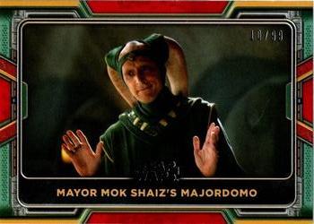 2022 Topps Star Wars: The Book of Boba Fett - Red #10 Mayor Mok Shaiz’s Majordomo Front