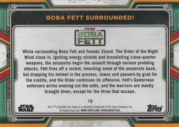 2022 Topps Star Wars: The Book of Boba Fett - Red #15 Boba Fett Surrounded! Back