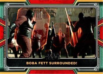 2022 Topps Star Wars: The Book of Boba Fett - Red #15 Boba Fett Surrounded! Front