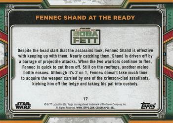2022 Topps Star Wars: The Book of Boba Fett - Red #17 Fennec Shand at the Ready Back
