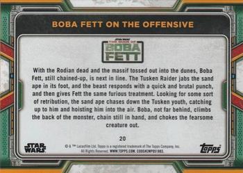 2022 Topps Star Wars: The Book of Boba Fett - Red #20 Boba Fett on the Offensive Back