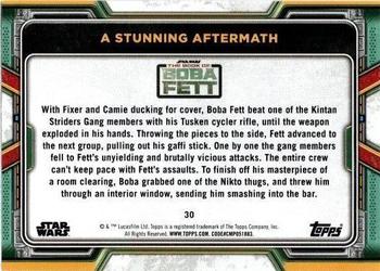 2022 Topps Star Wars: The Book of Boba Fett - Red #30 A Stunning Aftermath Back