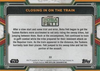 2022 Topps Star Wars: The Book of Boba Fett - Red #33 Closing in on the Train Back