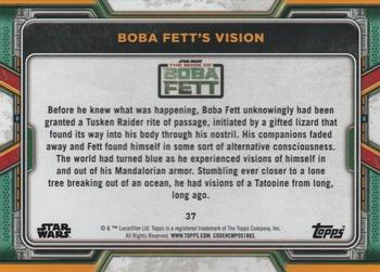 2022 Topps Star Wars: The Book of Boba Fett - Red #37 Boba Fett's Vision Back