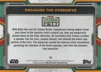2022 Topps Star Wars: The Book of Boba Fett - Red #35 Engaging the Overdrive Back