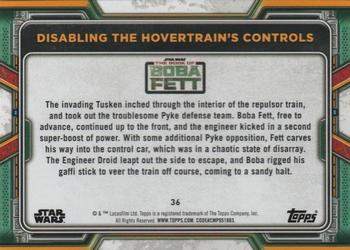 2022 Topps Star Wars: The Book of Boba Fett - Red #36 Disabling the Hovertrain's Controls Back