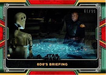 2022 Topps Star Wars: The Book of Boba Fett - Red #41 8D8's Briefing Front