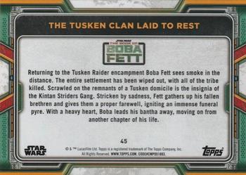 2022 Topps Star Wars: The Book of Boba Fett - Red #45 The Tusken Clan Laid to Rest Back