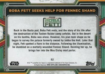 2022 Topps Star Wars: The Book of Boba Fett - Red #52 Boba Fett Seeks Help for Fennec Shand Back
