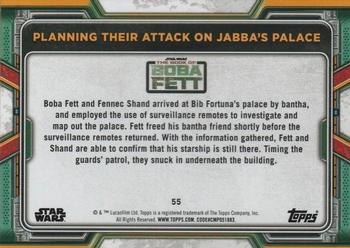 2022 Topps Star Wars: The Book of Boba Fett - Red #55 Planning Their Attack on Jabba's Palace Back