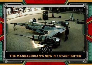 2022 Topps Star Wars: The Book of Boba Fett - Red #69 The Mandalorian's New N-1 Starfighter Front