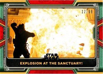 2022 Topps Star Wars: The Book of Boba Fett - Red #85 Explosion at the Sanctuary! Front