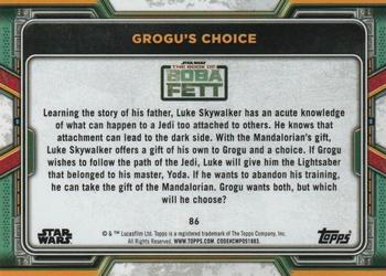 2022 Topps Star Wars: The Book of Boba Fett - Red #86 Grogu's Choice Back