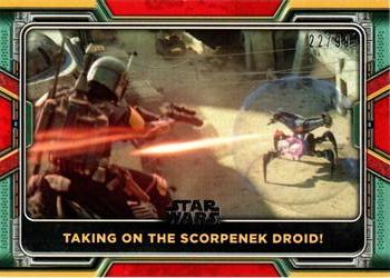 2022 Topps Star Wars: The Book of Boba Fett - Red #91 Taking on the Scorpenek Droid! Front