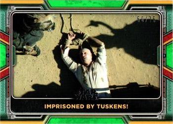 2022 Topps Star Wars: The Book of Boba Fett - Green #5 Imprisoned by Tuskens! Front