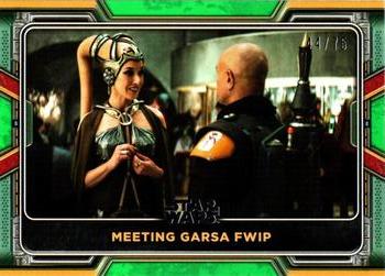 2022 Topps Star Wars: The Book of Boba Fett - Green #13 Meeting Garsa Fwip Front