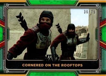 2022 Topps Star Wars: The Book of Boba Fett - Green #16 Cornered on the Rooftops Front