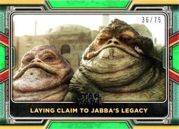 2022 Topps Star Wars: The Book of Boba Fett - Green #26 Laying Claim to Jabba's Legacy Front
