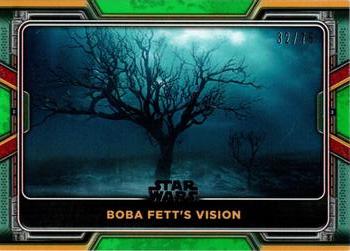 2022 Topps Star Wars: The Book of Boba Fett - Green #37 Boba Fett's Vision Front