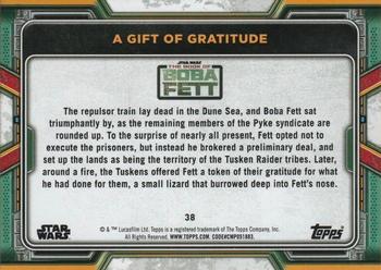 2022 Topps Star Wars: The Book of Boba Fett - Green #38 A Gift of Gratitude Back