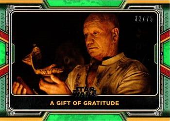 2022 Topps Star Wars: The Book of Boba Fett - Green #38 A Gift of Gratitude Front